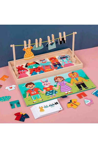 Micostore Joc De Potrivire Si Asociere, Puzzle Pentru Copii, Usuca Hainele, Dry Clothes