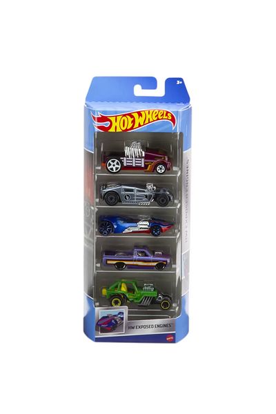 mattel Set 5 Masini Hot Wheels Exposed Engines