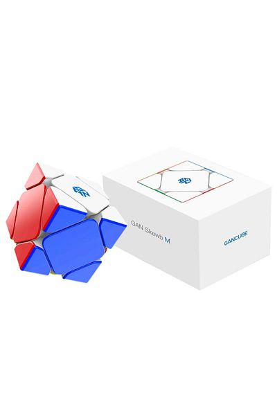 GAN Skewb M Magnetic Magic Speed Cube Stickerless Professional Fidget Toys GAN Skewb Enhanced Cub...
