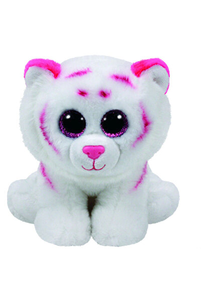 TY Plus 24cm Beanie Babies Tabor Tigru Alb Roz