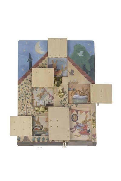 Egmont Toys Bunny House, Wooden Game With Locking Systems