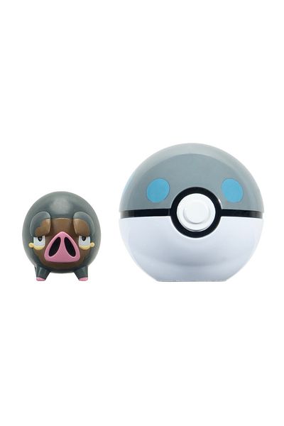 Pokemon - Set 2 Figurine Clip N Go, Lechonk With Heavy Ball W18