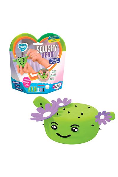 OKTO Set de pastă de modelat Air Clay cu pastă de modelat ușoară Lovin - 6 culori - Squishy Hero - Cactusita