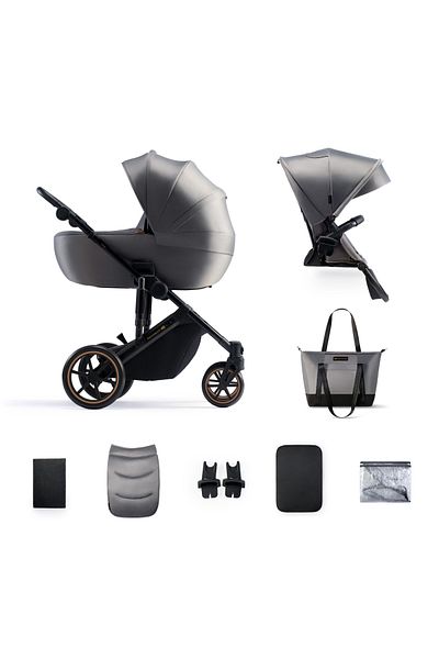 Kinderkraft 2 In 1 Prime 2 Stroller, Shadow Grey