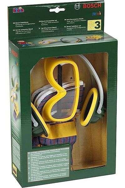 Klein Toy, Set Of 3 Accessories For Labor Protection, Bosch