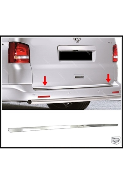 EBAL OTO AKSESUAR Vw T5 Caravelle Krom Bagaj Alt Çıtası 2004-2015 P. Çelik Uyumlu