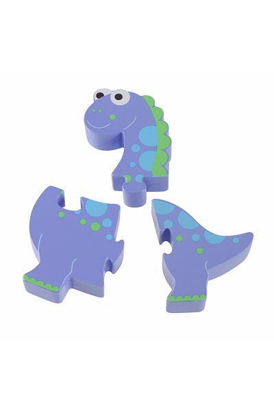 Orange Tree Toys Ξύλινο παζλ δεινόσαυρος - Στεγόσαυρος,