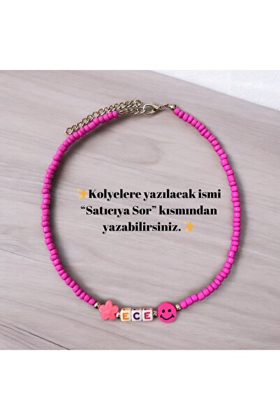 LeylanTakı Leylan Takı Pembe İsimli Çocuk Kolye