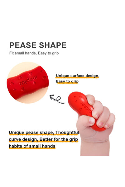 Mideer Wax Crayons For Children, 8 Colors