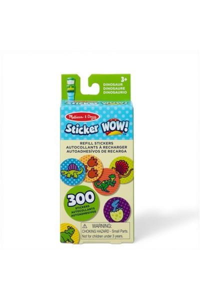 Melissa & Doug Carte cu stickere Sticker Wow cu dinozauri, accesorii de artă ...