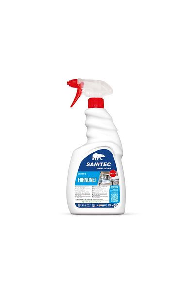 SANITEC Oven And Hob Cleaning Solution, With Sprayer, 750 Ml, Fornonet, Superconcentrate,