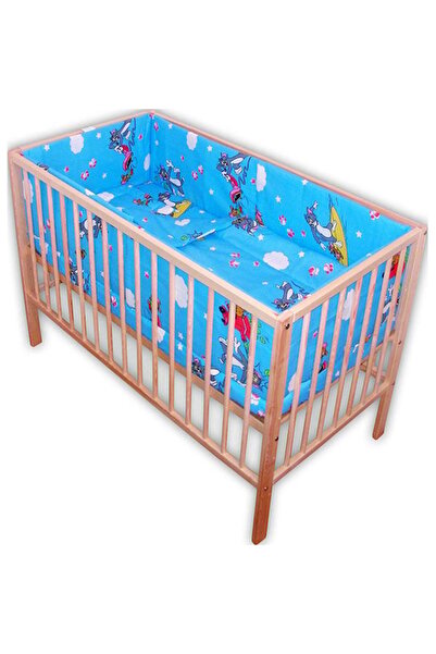 Hubners Cat And Mouse 5-piece Blue Crib Bedding