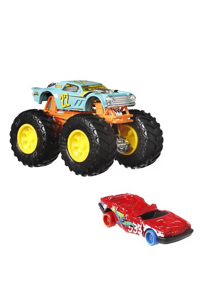 mattel Hot Wheels Monster Truck Si Masinuta Metalica Night Shifter