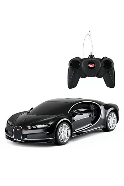 Rastar Bugatti Chiron Black Remote Control Car 1:24 Scale