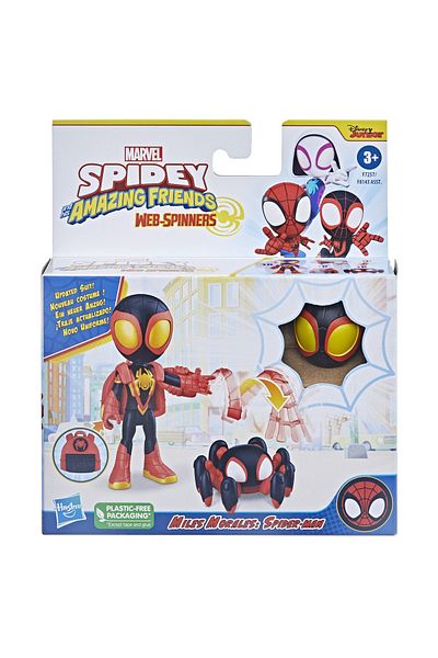 Hasbro Spidey Extraordinary Friends Set Figure Miles Morales Spider Man 10cm And Accessories