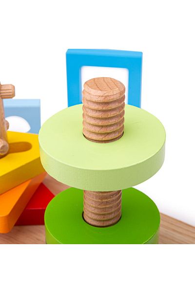 BIGJIGS Toys Matching Game - 3 Geometric Shapes