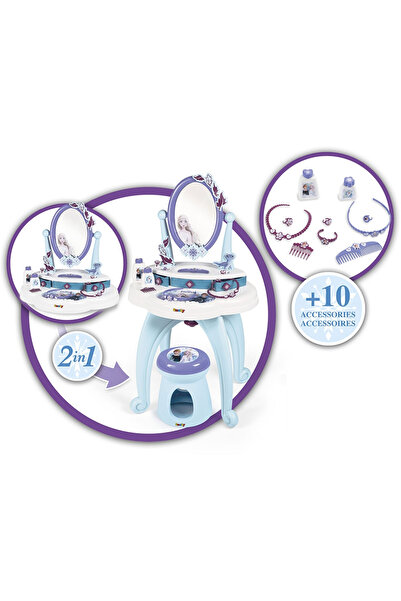 Smoby Kadeřnický líčicí stolek 2 v 1 Ledové království