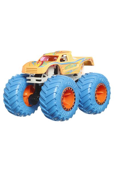 mattel Hot Wheels Monster Truck Glow In The Dark Car Podium Crasher Scale 1:64