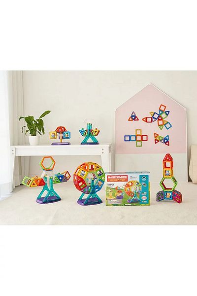 Clicstoys Set Magnetic De Construit Magformers, Carnival Plus, 48 Piese