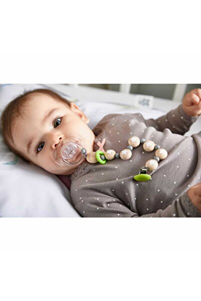 Haba Pacifier Chain, Colored Wood, Stars, 22 Cm