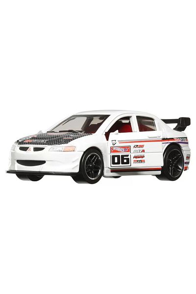 mattel Hot Wheels Pull Back Lancer Evolution Ix Diecast Car 1:43 Scale