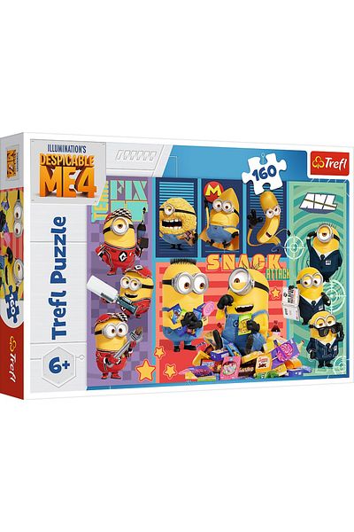 Trefl Puzzle 160 Despicable Me 4 Lumea Minionilor