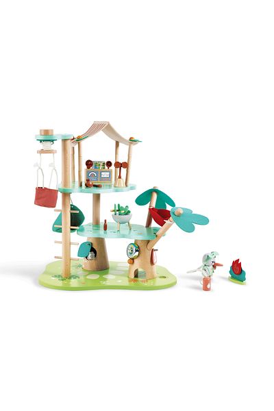 Hape Wooden Toy - Forester's Headquarters (21 PIECES)