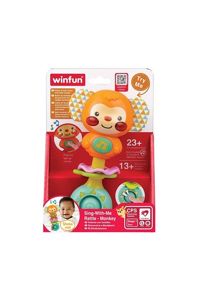 WINFUN Rattlesnake Monkey Sings With Me For Babies,