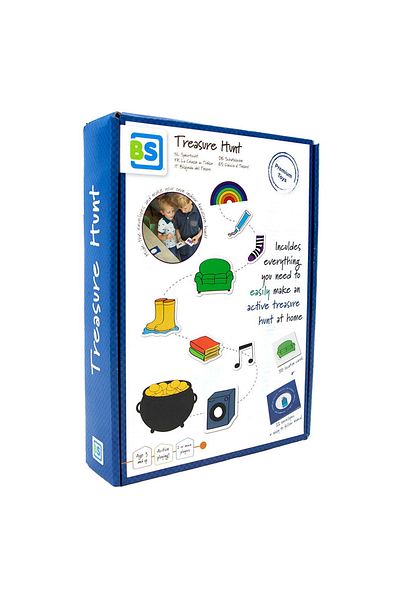 BS Toys Vanatoarea De Comori Cu 123 De Piese Din Carton Lucios, Treasure Hunt, Joc Educativ Pentru Copii