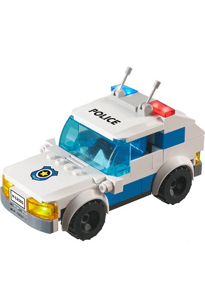 OEM Stax Toy - Children's Construction Set With Lights And Sounds - Police Car