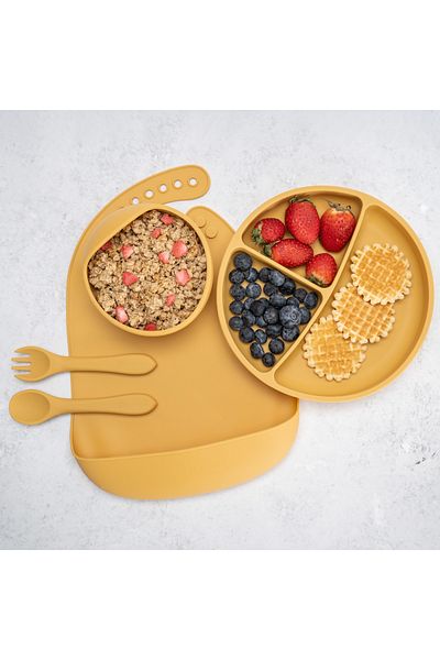 APPEKIDS Set Diversificare, , 100% Silicon, Classic - Honey