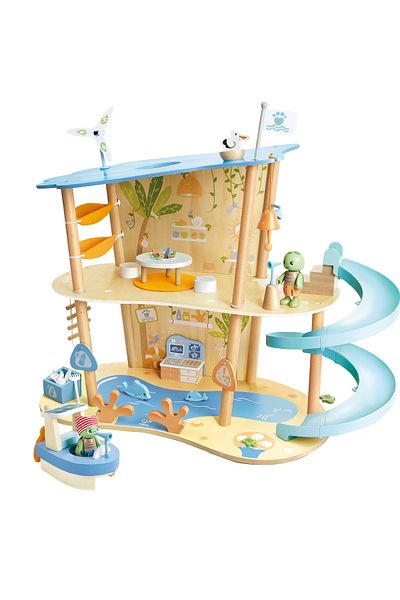Hape Jucărie din lemn - Set de joacă Salvare Oceanică (48 de piese)