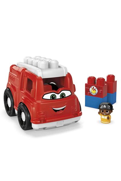 mattel Mega Bloks First Builders Freddy Firetruck Vehicle