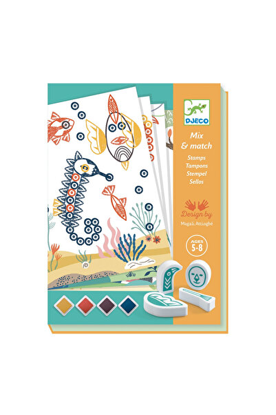 djeco Joc Creativ Cu Stampile Animale Surprinzătoare,