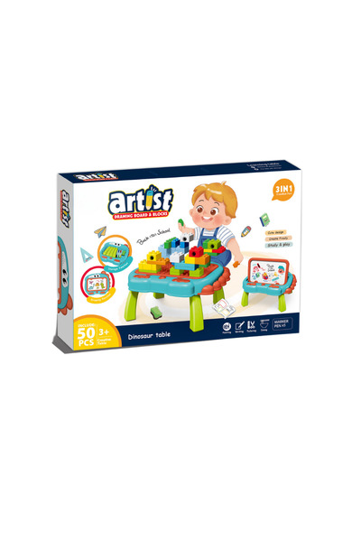 Bufnitel 3 In 1 Multifunctional Construction Table - Dinosaur