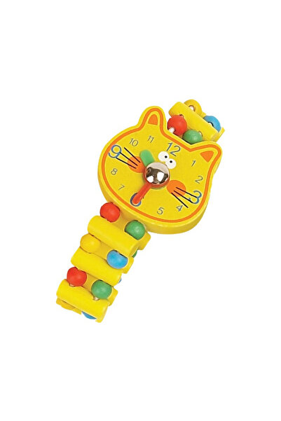 Fakopancs Ceas De Jucarie Din Lemn Pisica