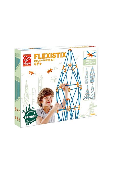 Hape Flexistix Bamboo Toy - Multi-tower Kit (132 PIECES)