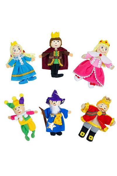 BIGJIGS Toys Thimble Doll Set - "Sleeping Beauty" and "King Arthur"