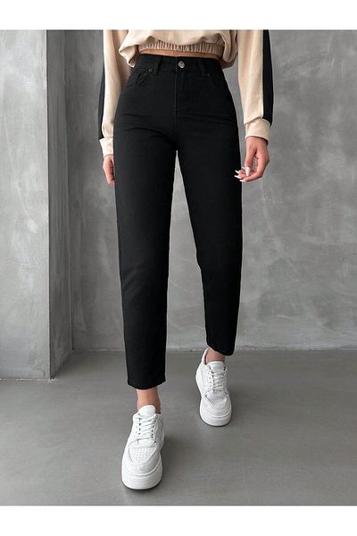 Geppetto A 16454541514   Women's Black Mom Jean