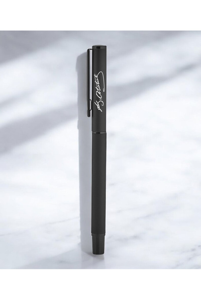 nesnelgift توقيع أتاتورك قلم الكرات الدوارة الأسود