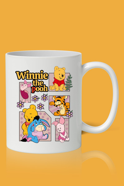 designedfy Winnie The Pooh Baskılı Kupa Bardak