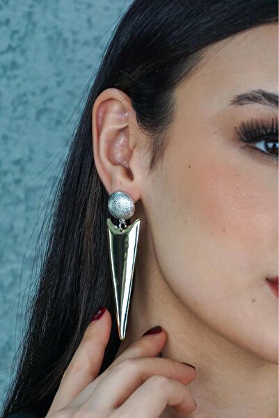 TRENDTAKI mızrak modeli sallantılı küpe gold kaplama 0202