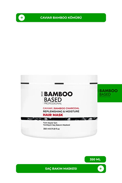 Bamboo Based Professional Caviar Bamboo Kömürü Saç Bakım Maskesi 350ml