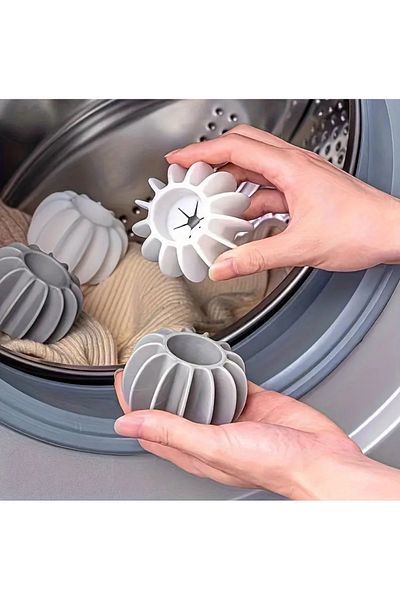 Home 5 Magic Washing Machine Balls |   Anti-Wrinkle and Anti-Tangles |   Hair and Dust Collector