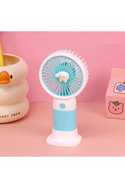 Livava Cinnamoroll Mini Fan, Usb Li Ve Şarj Edilebilir, Telefon Tutucu, Mavi,...