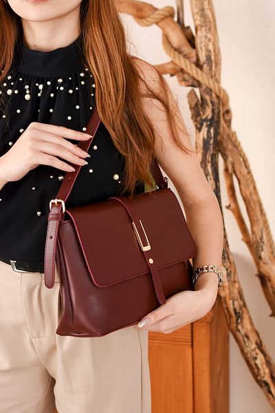 Lifonbag Geantă de umăr elegantă din piele moale pentru femei