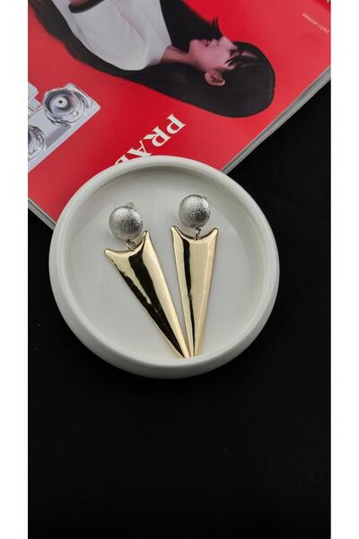 TRENDTAKI mızrak modeli sallantılı küpe gold kaplama 0202