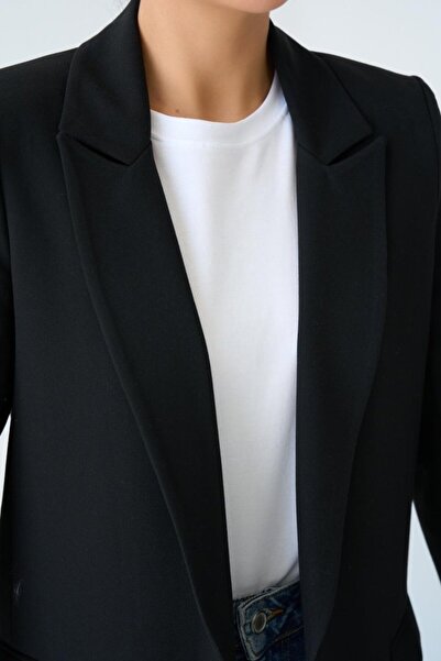 ETİLER COLLECTION Lining Striped Jacket - Black