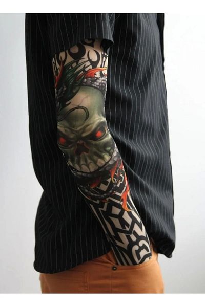 sedu 3D Printed Wearable Arm Tattoo - Socks, Arms and Legs Tattoo, 2 Pieces Model 13