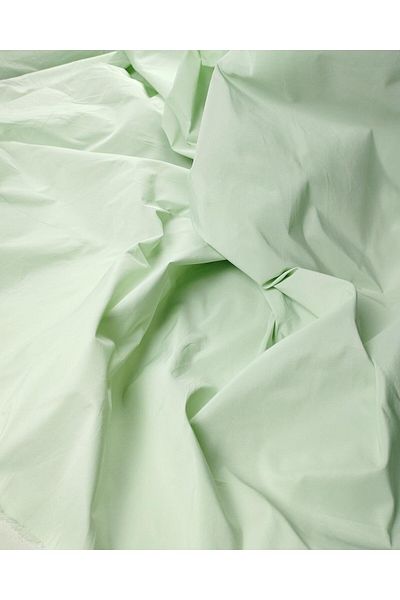 Kumaş Parça Tafetta Woven σε πράσινο χρώμα μέντας (Πλάτος 145 cm x Μήκος 260 cm)